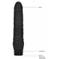 Vibrator 20.3cm Thin Realistic Negru