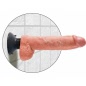 Vibrator Cu Ventuza King Penis 25 cm Natural