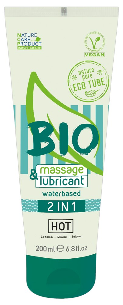 Lubrifiant 2 in 1 Hot Bio Waterbased Aloe Vera 200ml