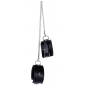 Cătușe Picioare Leather Cuffs Negru