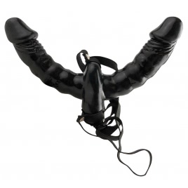 Strap-On Cu Vibratii Double Delight pe xBazar