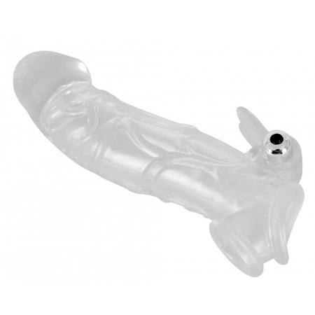 Prelungitor Penis Vibrator Crystal Skin Transparent