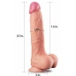 Dildo 25cm Dual Layer Platinum Natural