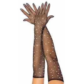 Manusi Leg Avenue Rhinestone Opera Length Negru pe xBazar