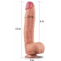 Dildo Realistic 12 Dual Layered Platinum Natural