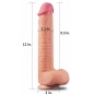 Dildo 12 Dual Layered Platinum Natural