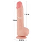 Dildo Realist LoveToy 24 cm TPE Dual Density Ventuză