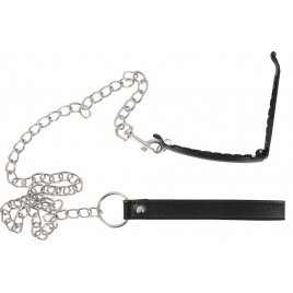 Clema Intimă cu Lesă Bad Kitty – Metalică 11 cm
