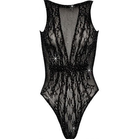 Body Cottelli Fantasy, Strasuri All-over — S-L, Negru S-L