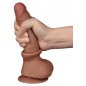 LoveToy Sliding Skin Dildo 19.5 cm, Maro Realist