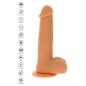 Vibrator Realistic Rotating Beads Natural