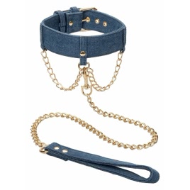 Ride Em Denim Collar and Leash pe xBazar