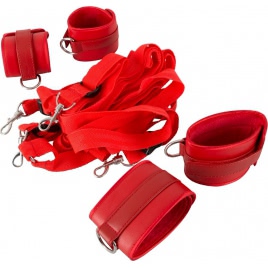 Bed Restraint Set Bad Kitty Rosu pe xBazar