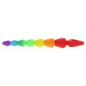 Rainbow Heart Beads Multicolor