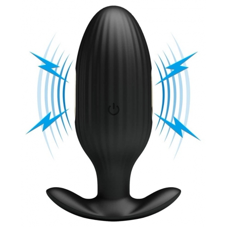 Pretty Love Jefferson — Dop Anal 12 Vibrații + 3 Electro Negru