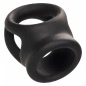 Alpha Dual Cage Ring Negru