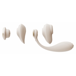 Vibrator Deya Purtabil cu Sucțiune pentru Clitoris Alb