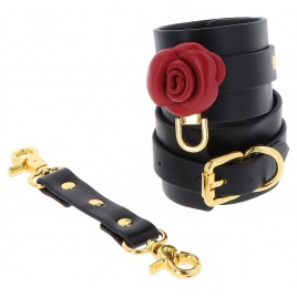 Wild Roses Wrist Cuffs Negru pe xBazar