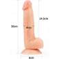 Lovetoy Ultra Soft Dude Dildo Realist 20 cm cu Ventuză