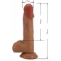 Dildo Catoblepas 20cm Curbat Realist cu Ventuză