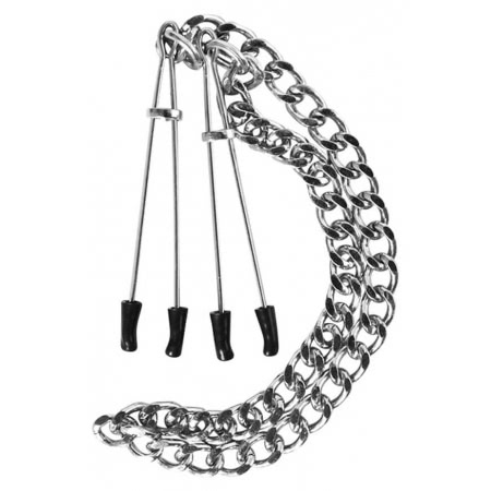 Cleme Sfârcuri Nipple Tweezers Argintiu