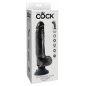 Vibrator Penis Cu Vene 23cm Negru