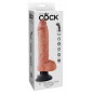 Vibrator Cu Ventuza King Penis 25 cm Natural