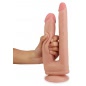 Dildo Dublu Cu Ventuza Skinlike Soft Natural