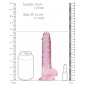 Dildo Realistic Cu Testicule 19cm Roz