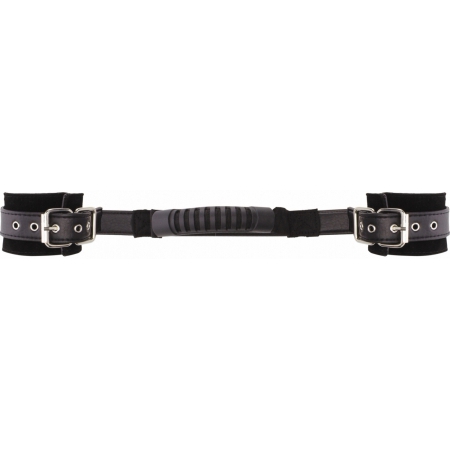 Adjustable Leather Handcuffs Negru