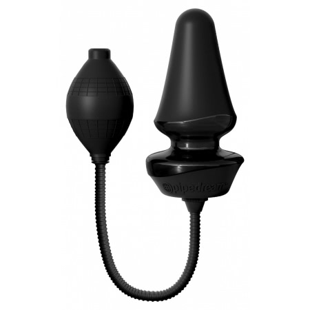Butt Plug Inflatable Silicone Negru