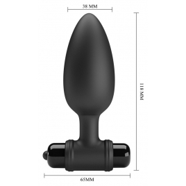 Debra Plug Anal Vibrant 10 Funcții, Flared — Negru