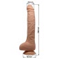 Dildo Vibrant Realist cu Ventuza Material TPR Natural