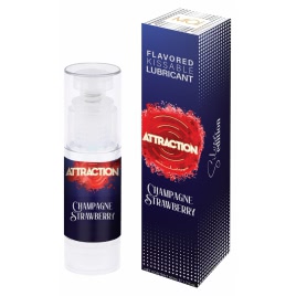 Lubrifiant Attraction Champagne Strawberry 50ml pe xBazar