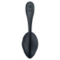 Ribbed Petal Satisfyer — 12 Programe, silicon Moale, Impermeabil Negru