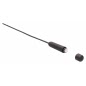Vibrating Plug Extra Long Urethral Sounding Negru