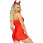 Costum Leg Avenue Bedazzled Devil Roșu S-M