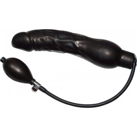 Dildo Inflatable Latex Negru pe xBazar