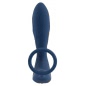 Vibrating Prostate Plug with Ring Albastru