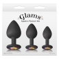 Glams Spades Trainer — Set 3 Dopuri Anale Din silicon Negru