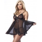 Babydoll Amorable Calista Negru L-XL