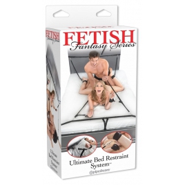 Set Ultimate Bed Restraint Fetish Fantasy Series Negru