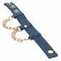 Ride Em Denim Wrist Cuffs Albastru