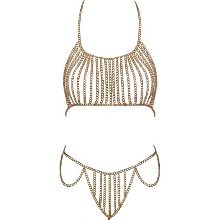 Cottelli Collection – Bikini Din Lanț Auriu, Ajustabil