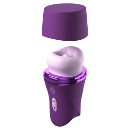 Vibrator Clitoridian Lush Kiss Plush cu Limbă Rotativă Mov