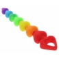 Rainbow Heart Beads Multicolor