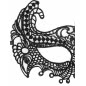 Empress Black Lace Mask Negru