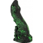 Beasty Lizard Peak — Dildo Din silicon Lichid cu Ventuză 22 cm Verde