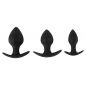 Set Anal Plug Black Velvets Trainer Negru