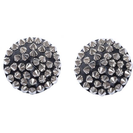 Nipple Stickers Spikes Argintiu